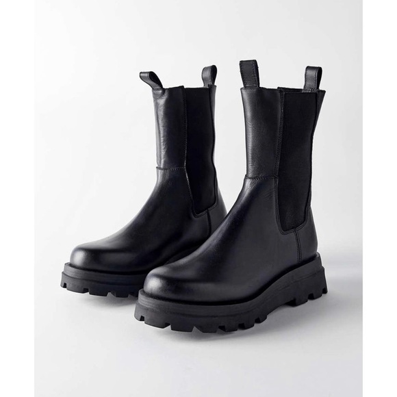 NIB Steve Madden Explorer lug sole chunky boots sz 8.5 - Picture 6 of 8